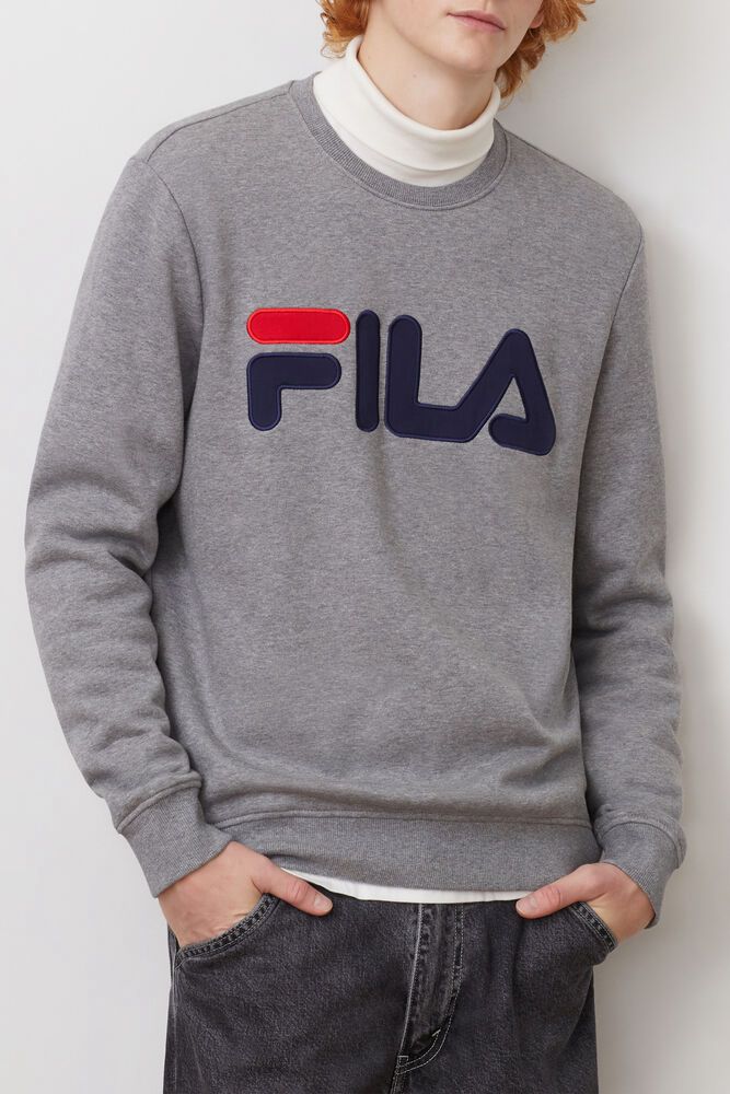 Fila Miesten Collegepaita Regola Harmaat - WOLZ-63095